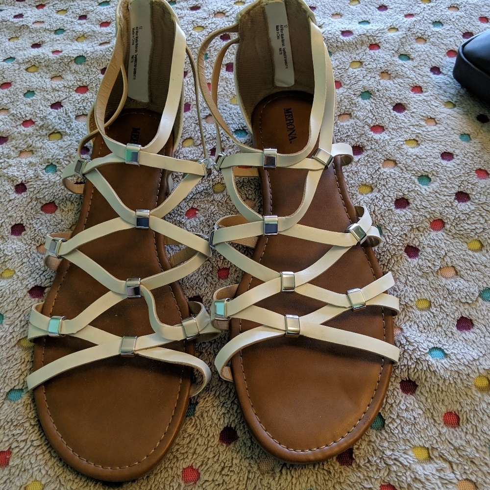 Women's White Gladiator Sandals